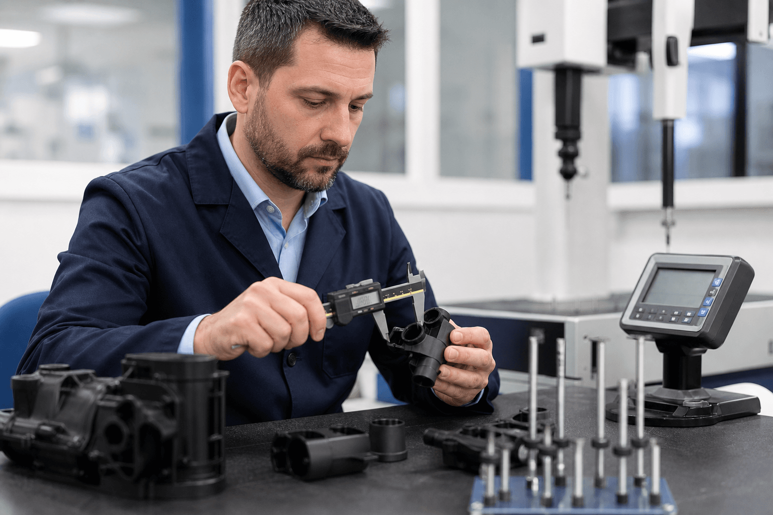 Quality inspection for molded plastic parts