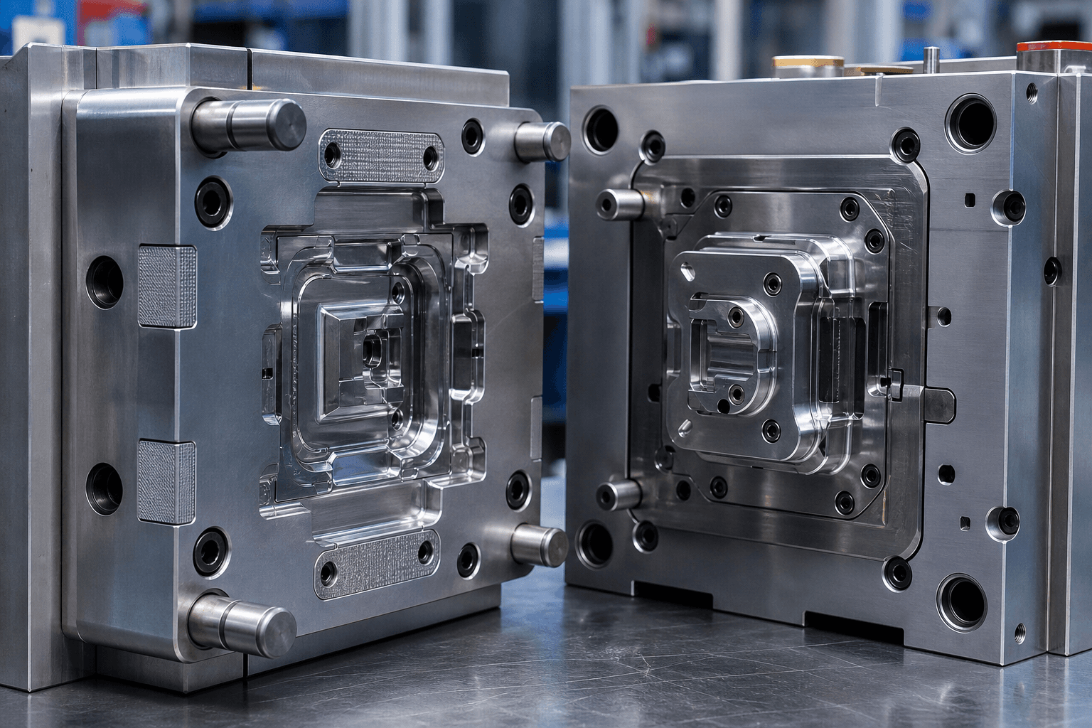 Precision plastic injection mold tooling