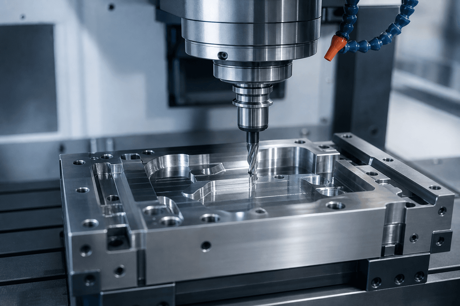 CNC machining center for mold components