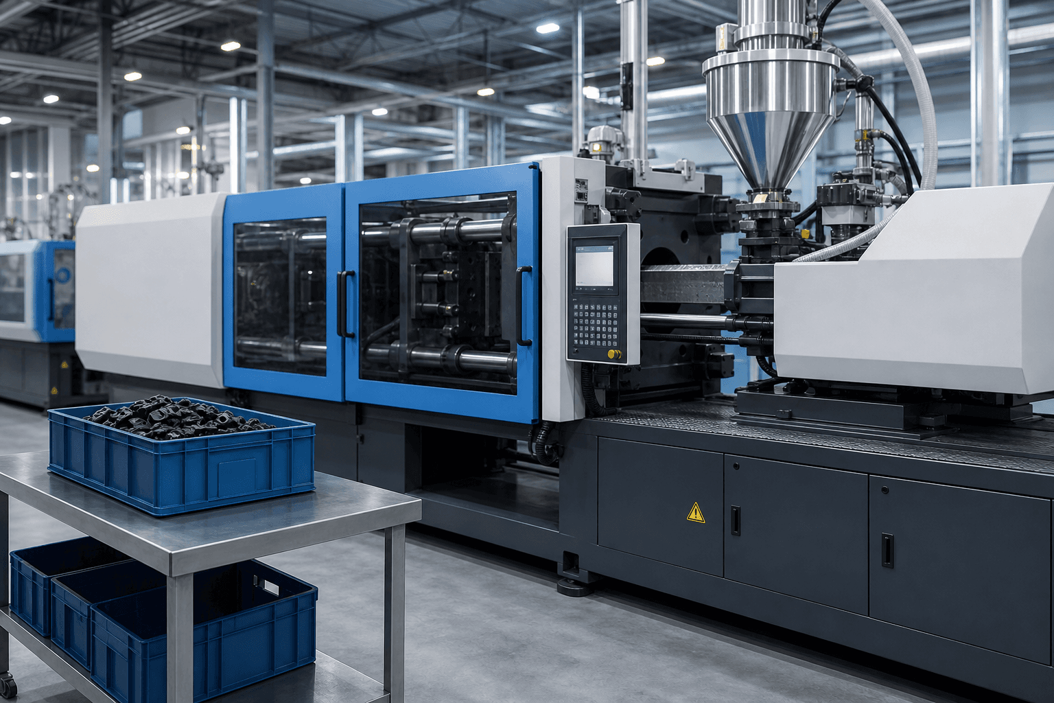 Injection molding production area